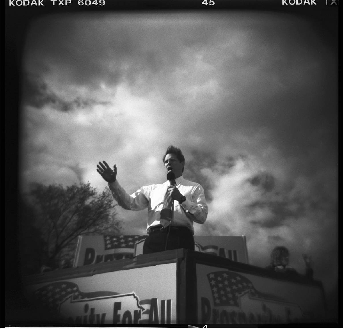 Holga 120 David Burnett Gore on a podium