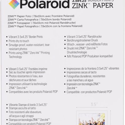 Zink Polaroid 3.5 x 4.25 inch Premium Zink 